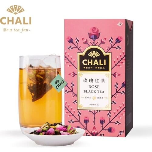 Free shipping Chali Tea Rose Black Tea Tea Small Bag Scented Tea Bag Rose Tea Combination
