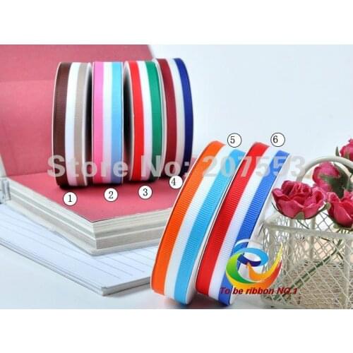 Free Shipping Wholesale 1-1/2"(38mm) 100yard Fashion Colorful Erect Stripes printed Grosgrain Ribbon 100% Polyester WY-LX012-038