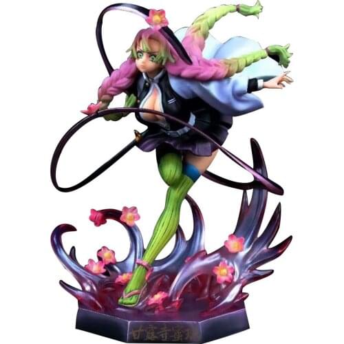 Anime Demon Slayer: Kimetsu no Yaiba Kanroji Mitsuri PVC Japanese Anime Action Figure Model Statue Collectible Toy Doll Gifts