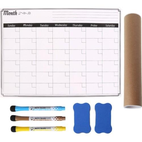 A3 Monthly Planner Magnetic Whiteboard Fridge Magnets Message Board Remind Memo