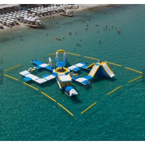 Greece Inflatable Aqua Park Equipment / Inflatable Commercial Water Park Toys Manufacturer for sale