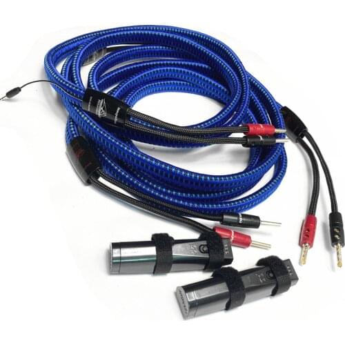 Audiophile Gibraltar Audio Speaker Cable Silver Banana Plug Wiht 72V DBS for Amplifier CD Player