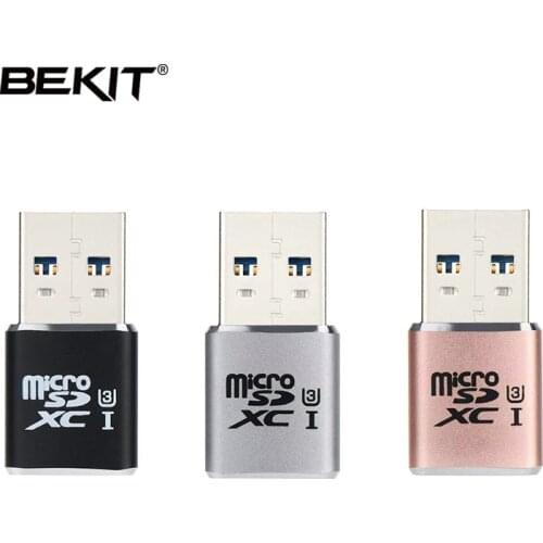 Bekit Cardreader USB 3.0 Multi Memory Card Reader Adapter Mini Cardreader for Micro SD/TF Microsd Readers Computer Laptop
