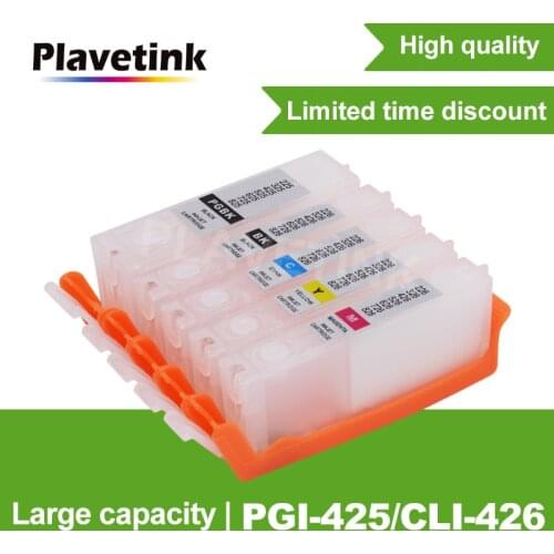 Plavetink PGI-425 CLI-426XL Cartridge For Canon PGI 425 CLI 426 XL Printer Cartridges Work For Canon PIXMA IP4840 IP4940 Printer