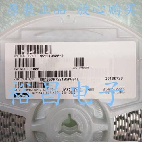 GRM55DR72J224KW01L SMD MLCC 2220 220nF(224) ±10% 630V Ceramic Capacitor GRM55DR72E474KW01L SMD MLCC 2220 470nF(474) ±10% 250V