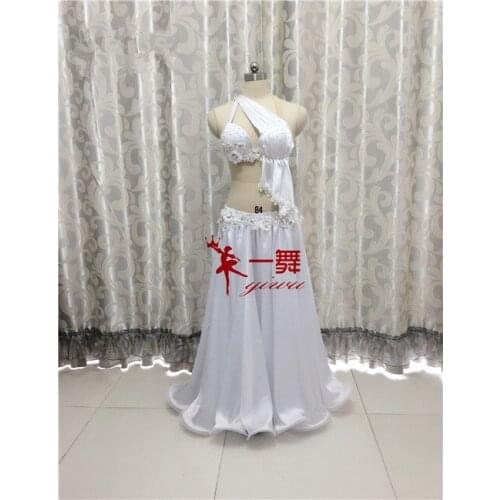 Bellydance oriental Belly Indian gypsy dance dancing costume costumes clothes bra belt chain scarf ring skirt dress set suit 409