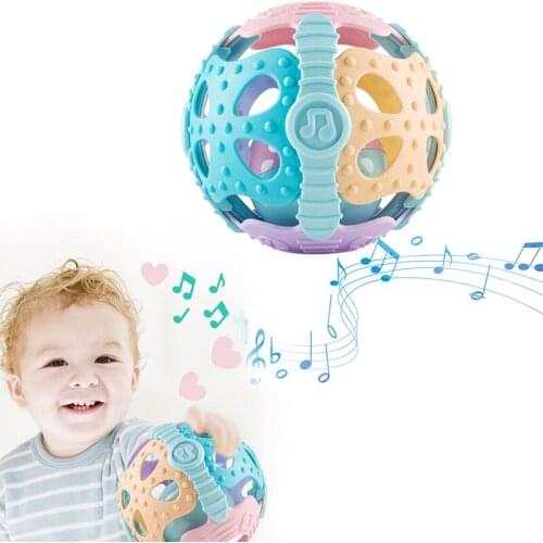 Colorful Newborn Baby Ball Toys 0-12 Months Fun Little Loud Bell Baby Rattles Mobile Toys Infant Toddler Early Educational Toys