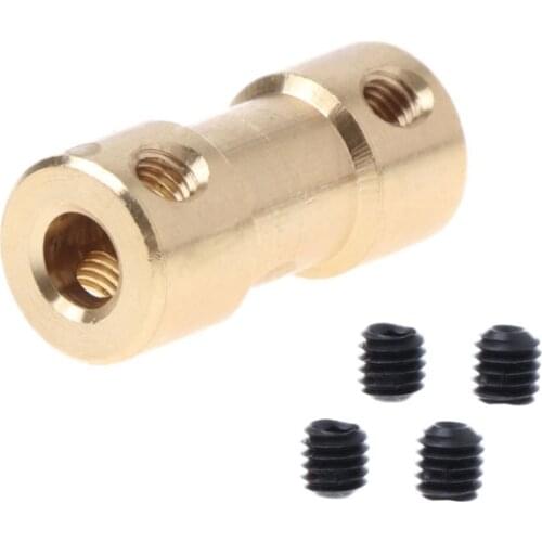 2-5mm Motor Copper Shaft Coupling Coupler Connector Sleeve Adapter US X4YD