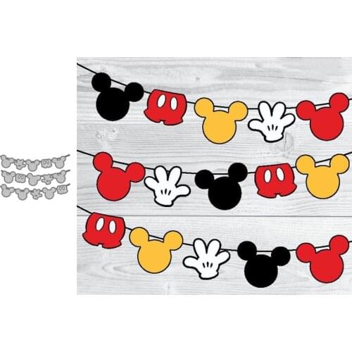 Metal Cutting Dies Small flag background card Scrapbooking Stencil Cut Die For DIY Card Crafts Handmade