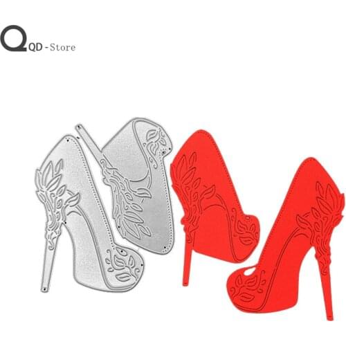High Heel Shoes Metal Cutting Dies for Scrapbooking Mold Cut Stencil Handmade Tools DIY Card Make Mould Model Craft Decoration