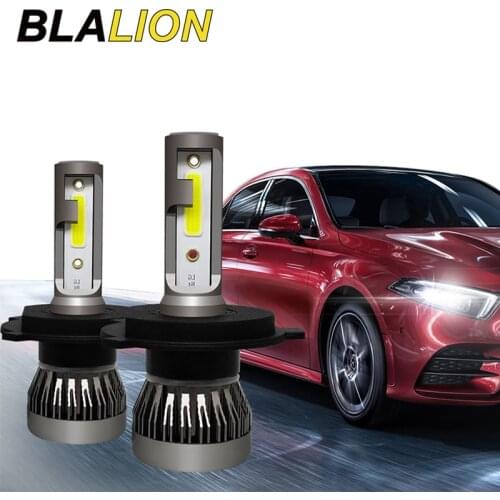 Mini Hight Quality COB Chip Car LED Headlight H1 H4 H7 H11 9005 9006 Bulb Auto Lamp 6000K Ultra Long Range Universal Car lights