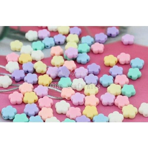 Set of 500 pcs Star Beads sun flower acrylic pendants for Necklaces & Bracelets nursing necklaces clips crafts kids-YZ0084