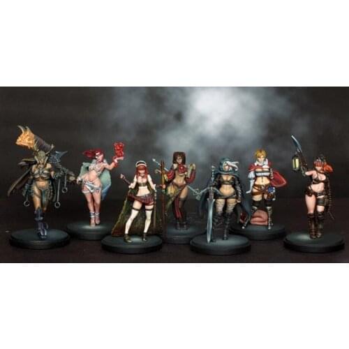 Pinups of Death (8 models) Resin Model kit Free Shipping