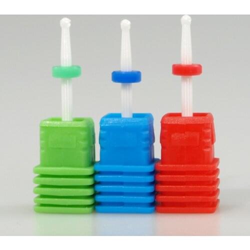 Easy Nail 3/32'' Ball shape Professional Ceramic Nail Drill Bit Electric Nail File Gold Drill Bit Hot selling High quality