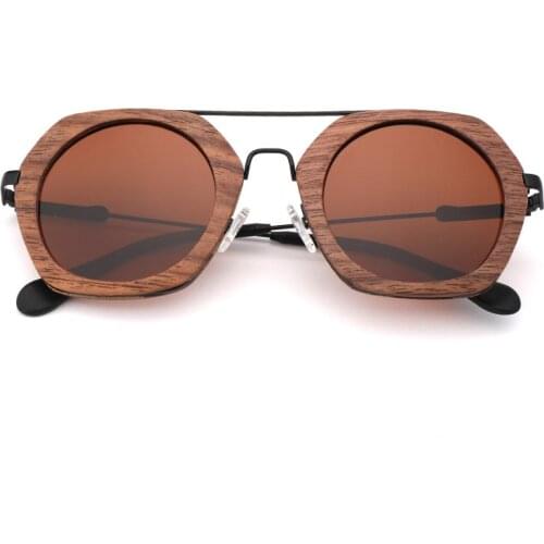 Vintage Wooden Sunglasses For Men and Women,Polaried Lens UV400 New Design