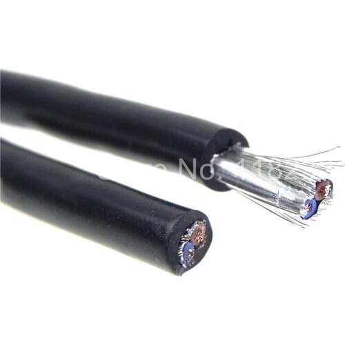 High Quality 1-20 metesr length shielding cables assembly power cable Wire 2 core size 2*0.3mm2 Tin-plate copper cable