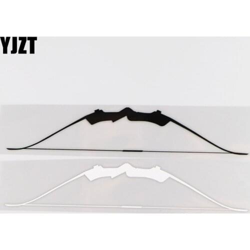 YJZT 18CM*3.2CM Bow Pattern Car Sticker Personality Creative Decoration Vinyl Decal 1A-0301