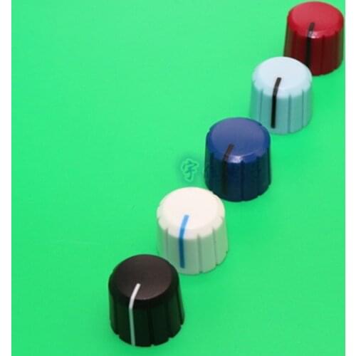 10 Piece 15 * 13.5mm two-color plastic knob flower shaft inner hole 6mm potentiometer switch adjustment A06 knob