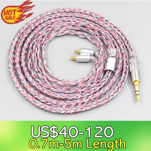 16 Core Silver OCC OFC Mixed Braided Cable For Sennheiser IE400 IE500 Pro Earphone LN007592