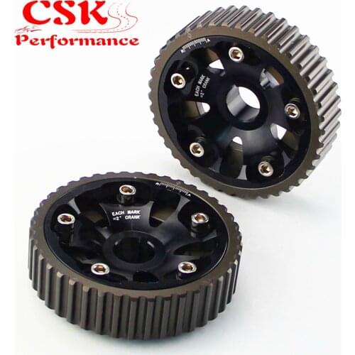 2pcs Adjustable Billet Cam Gears Fit For 93-01 Honda Prelude H22 DOHC VTEC Black/Blue/Red