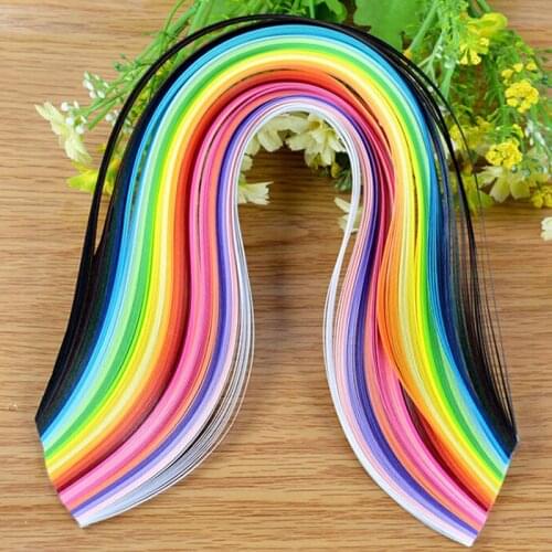 260 Rainbow Paper Quilling Strips Set 3mm 39cm Flower Gift Paper For Craft DIY Quilling Tools Handmade Paper Decor