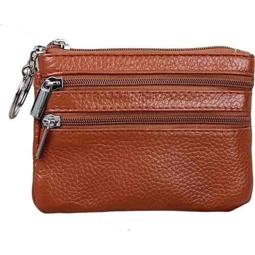 30PCS / LOT New Leather Short Wallet, Ladys Zipper Zero Wallet, Mini Purse Coin Storage Bag
