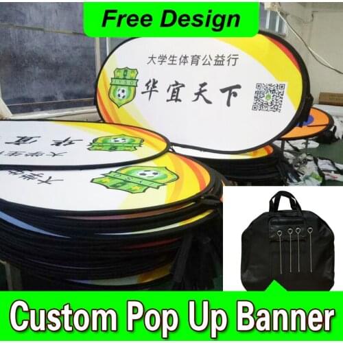 Free Design Free Shipping Horizontal A Frame Banner Pop Out Banner Outdoor Pop Up Banner