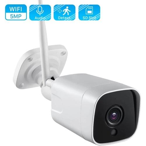 OwlCat Outdoor HD 2MP 5MP IP Camera Bullet Wifi Mic Loudspeaker Two Way Audio Talk Memory Card CamHi APP Mobile Remote View