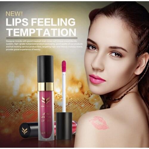 HUAMIANLI Brand Long Lasting Moisturizer Waterproof Lip Gloss Matte Lipstick Nude Lip Stick Lipgloss Lip Balm Makeup Sexy