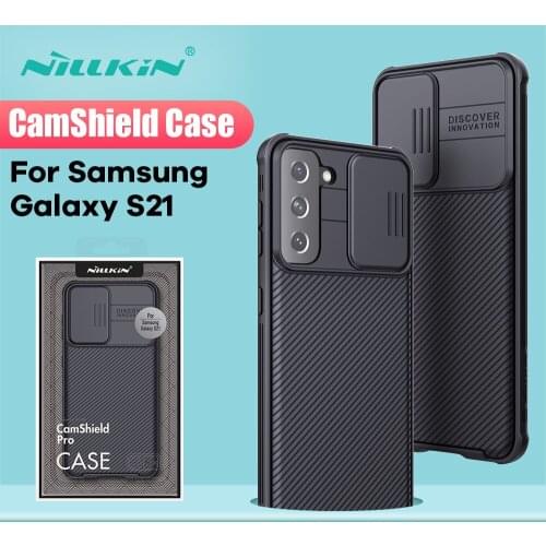 For Samsung Galaxy S21Ultra Case NILLKIN CamShield Case Slide Camera Protection Back Cover For Samsung Galaxy S21 Plus For S21