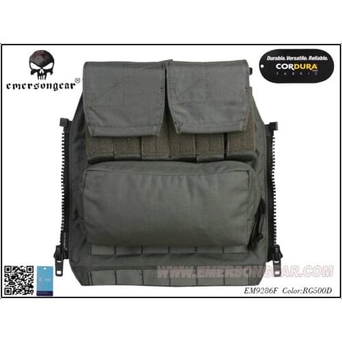 Emerson Back Pack BY ZIP Panel FOR AVS JPC2.0 CPC Tactical Vest Accessory package Range Green EM9286