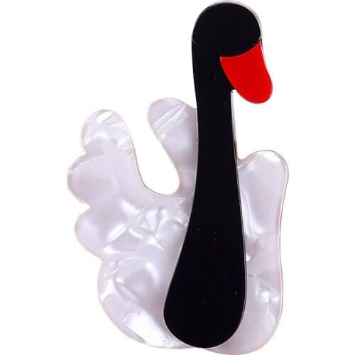 Fishsheep Black Brooches For Clothes