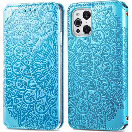 Find X3 Pro 2021 Flip Case For Oppo Find X3 X 3 Pro Leather Wallet Case Find X3 3X Luxury Emboss Card Cover Oppo Find X3 Pro Bag