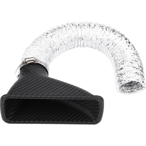 Carbon Fiber Universal Car Turbo Turbine Inlet Pipe Air Funnel fitment for most vehicles
