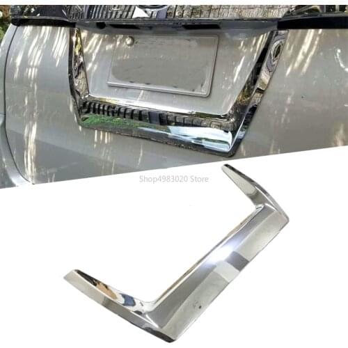 For Toyota Voxy Noah R80 2017 2018 ABS Chrome Trunk Lid Tailgate Cover Rear Gate Garnish Trunk Lid Trim Car Styling Accessories