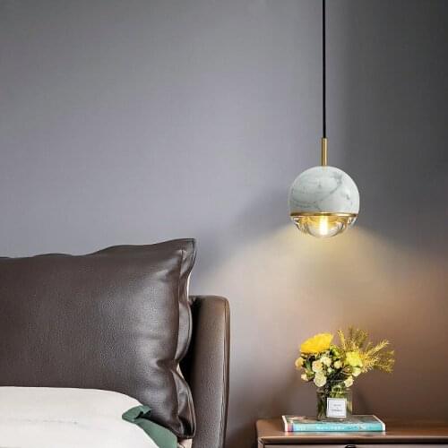 Northern Europe Bedroom Bed Marble Small Chandelier Light Luxury Corridor Corridor Restaurant Milk Tea Shop Decorative Lights