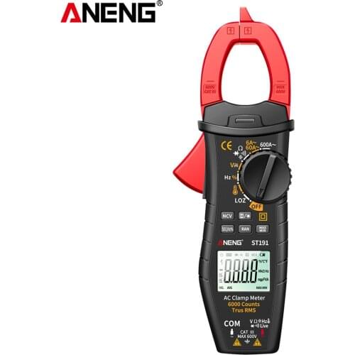 ANENG Clamp Meter ST193 High Precision True RMS Digital 6000 Counts Multimeter AC/DC Current Voltmeter Auto Range Tester