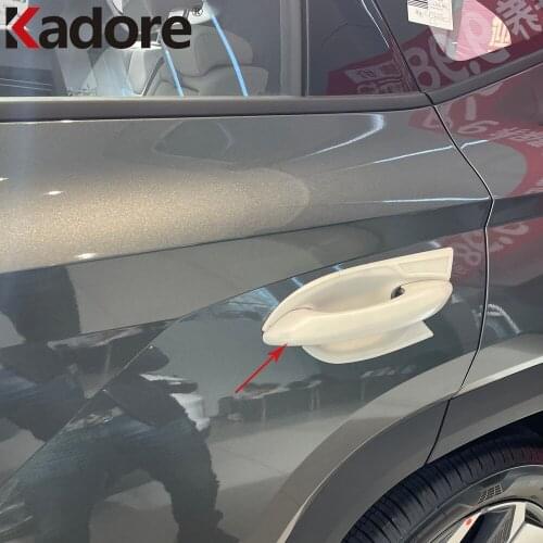 For Volkswagen Golf MK8 Pro R 2021 2022 Carbon Fiber Car Side Door Handle Cover Trim Exterior Car Styling Accessories