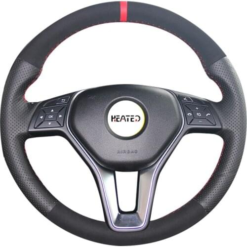 Braiding Cover for Steering Wheel Cover for Mercedes Benz A-Class 2013-2015 B-Class 2011-2014 CLA-Class Hand Sew Steering Cover