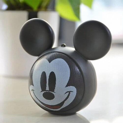 2021 Disney Mickey Minnie Bluetooth Connection Wireless Speaker Portable Mini Outdoor Music Player Cool Mobile Phone Accessories