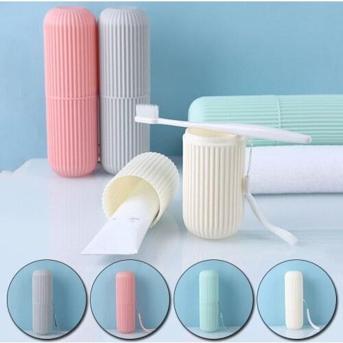 Travel Portable Toothbrush Toothpaste Holder Storage Case Box Organizer Household Storage Cup Outdoor Holder Bathroom Accessorie