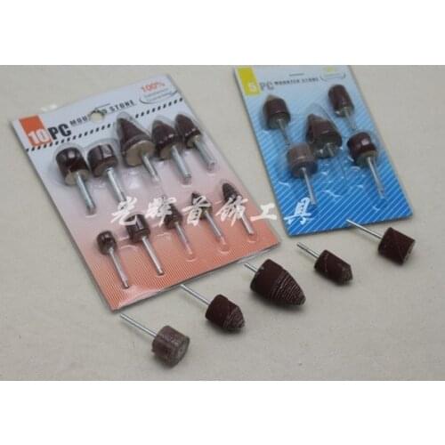 Spiral Abrasive Cloth Grinding Head Rotary Polishing Stick 3mm-6mm Mounted Stone