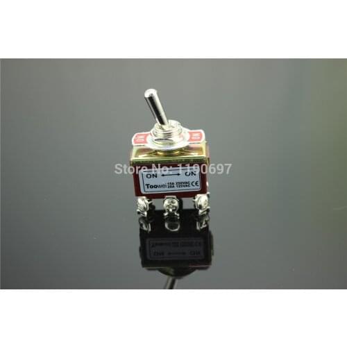 Toowei Power Switch Toggle Switch 6Pins Screw ON-ON 15A 250VAC/ 20A 125VAC 2Pieces Free Shipping