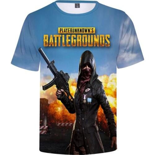Tops Hip Hop PUBG T-Shirt 3D Short Sleeve Fashion Style t shirt High Quality Personality Men/Boy Cool Fashion 3D Clothes