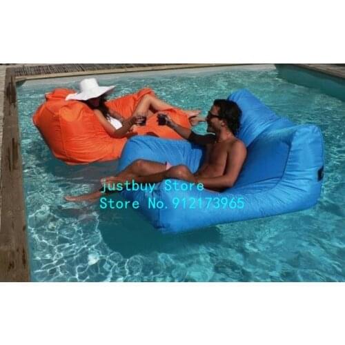Relax pool side outdoor floating sofa Comfortable super soft fillings design big bean bag chairs bulk,beanbag chairs wholesale