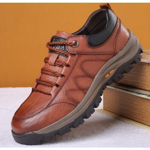 High Quality Autumn And Winter Mens Non-slip Wear-resistant Outdoor Hiking Shoes All-match Mens Shoes Tooling Shoes Size38-44