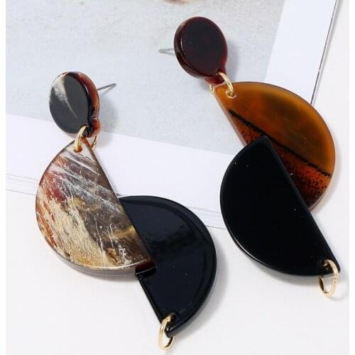 Vintage long geometric earrings for women acrylic earings fashion jewelry kolczyki boucles d oreille femme 2019 pendientes