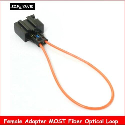 1Pc MOST Fiber Optic Optical Loop Bypass Female Cable Adapter for MERCEDES AUDI Q7 BMW