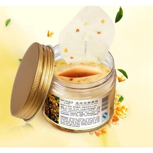 140g BIOAQUA Gold Osmanthus Eye Mask Eye Patches Remove Dark Circles Eye Bag Collagen Gel Protein Sleep Patche Eye Care