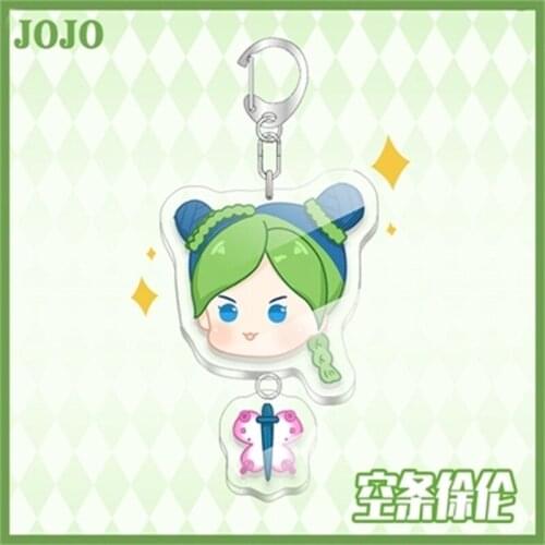 JoJos Bizarre Adventure Acrylic Keychain Jolyne Cujoh Keyring Acrylic Figure Keyring Cosplay Chains Collection Pendant Model